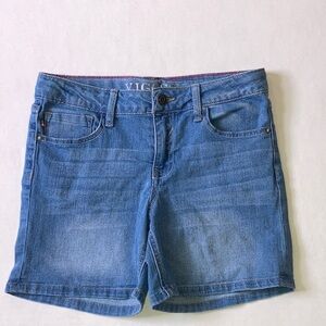 Girls size 14 VIGOSS blue jean shorts w/ waist adjustments